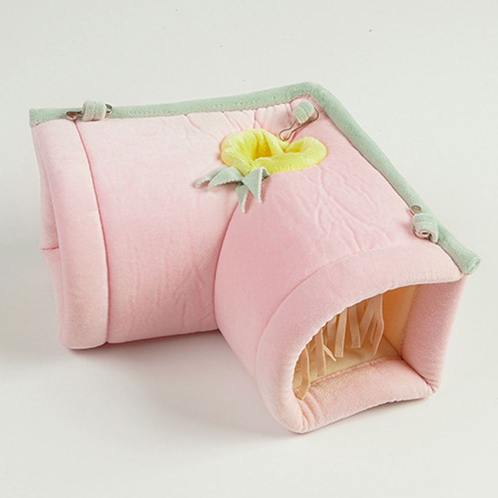 캣츠드림 퐁신 따듯 햄스터 터널형 하우스 L 00175, 핑크, 1개 42,100원