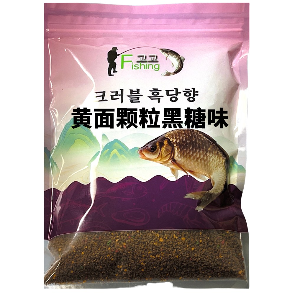 Fishing고고 저수지 손맛터 잉어/붕어/향어 떡밥 크러볼 5가지맛중 흑당향, 1개, 500g 5,000원