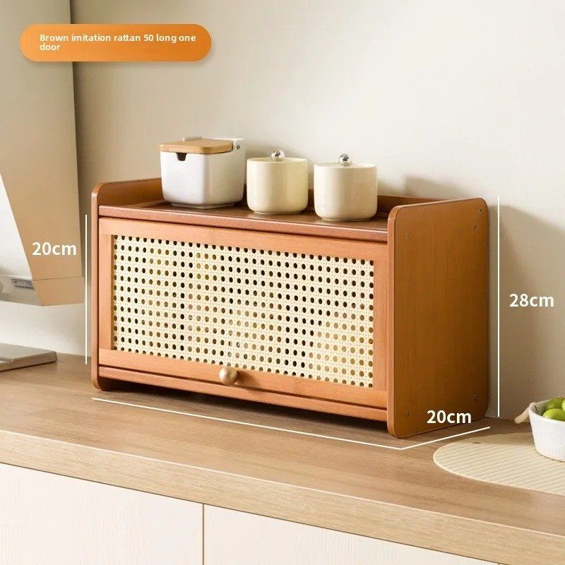 일본식 원목 식탁 사이드보드 주방 컵 수납함 조미료 보관함 홀더 수납 랙 커피 테이블 상단 선반 수납장 40,000원