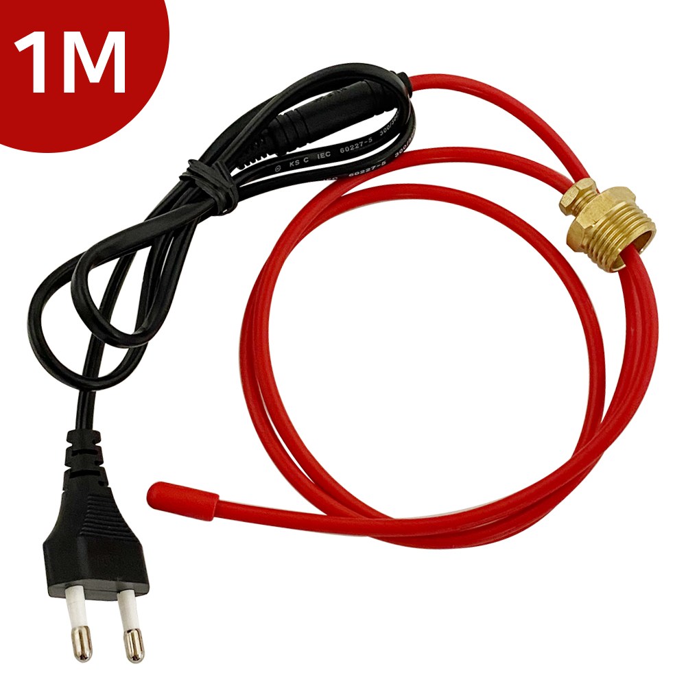 국산 동파방지열선 온도센서 배관 수도 동파방지 히팅케이블 1M 2M 3M 5M 10M 일반형 센서형 8,000원