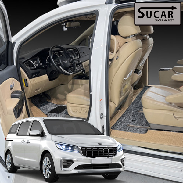 올뉴/더뉴 카니발 리노 디자인매트 가죽 코일매트 모노륨 장판 시공 효과 7인승 블랙 브라운 코튼베이지 298,000원