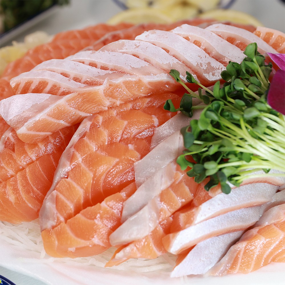 가락시장 노다지수산 [연어회] 프리미엄 노르웨이 연어 회, 1세트, 중(3인분, 700g) 60,000원