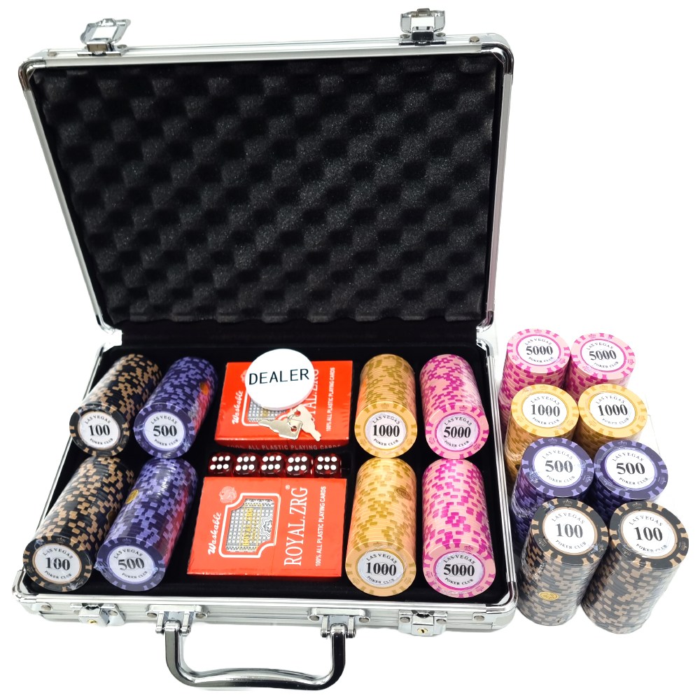 카지노칩 국제규격 마카오 포커칩 하드케이스 세트 100P 200P 300P 500P 42,500원