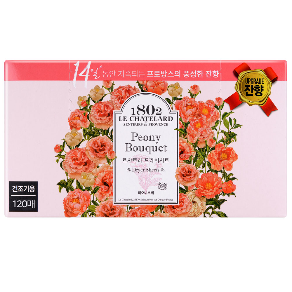 르샤트라1802 드라이 시트 섬유유연제 피오니부케 본품, 현재가 10,850원