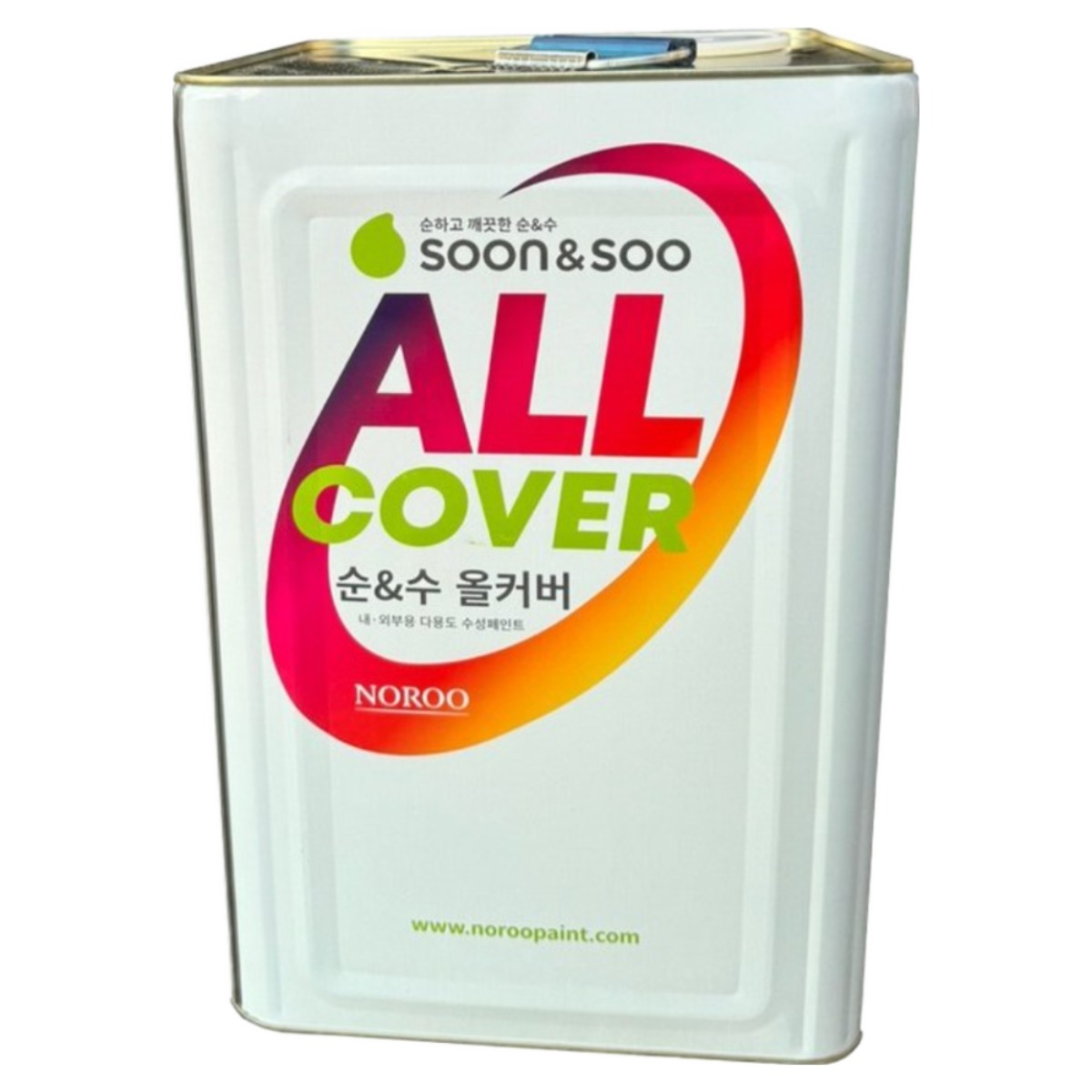 [노루페인트] 순&수 올커버 다용도 수성페인트 흰색 반광 18L, 흰색 반광, 1개, 18L 155,000원