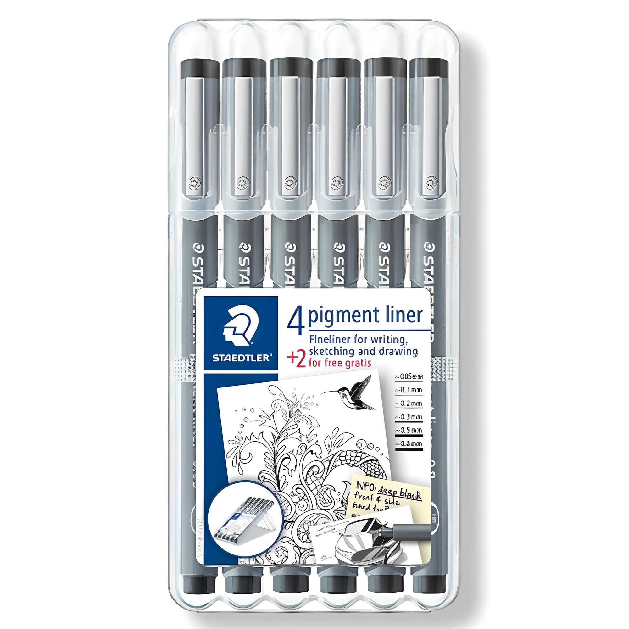 스테들러 피그먼트 라이너 308 디자인펜 6종 7,440원