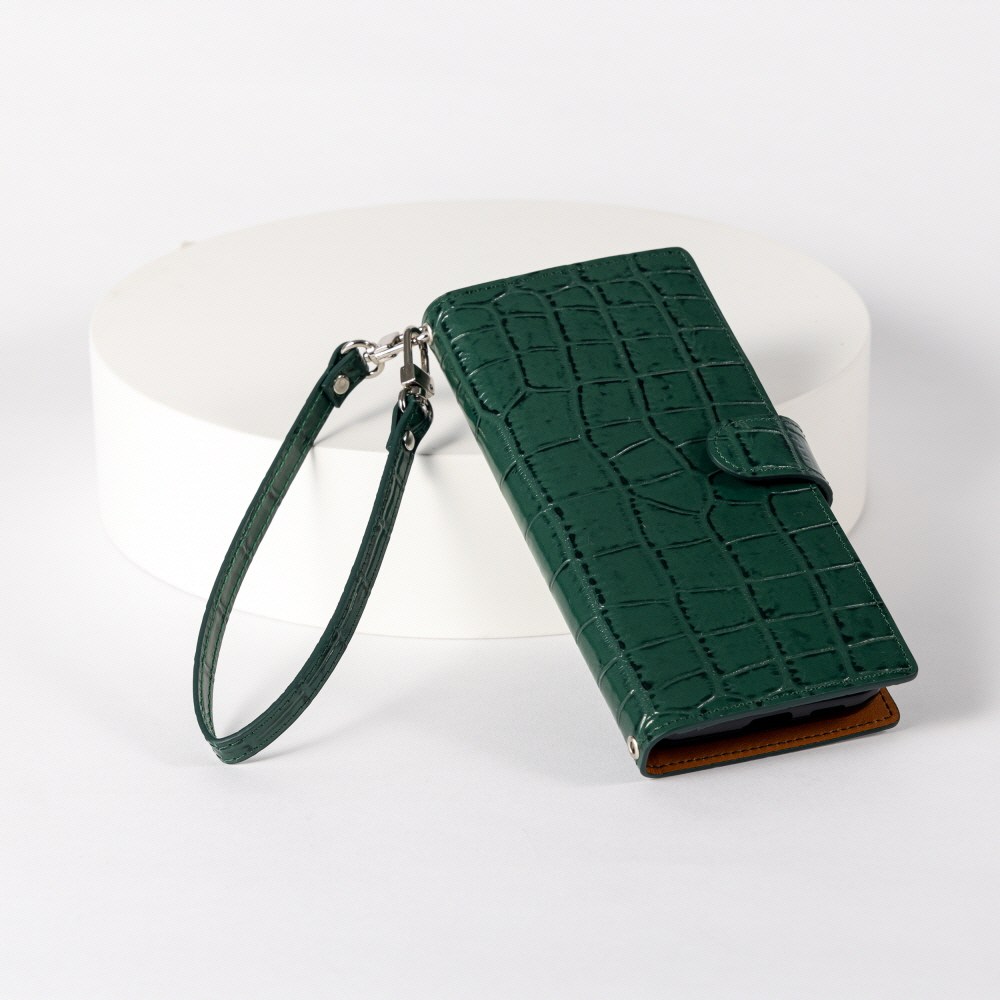 BonAtti ZENITH 갤럭시 S26 플러스 울트라 지갑형 핸드폰케이스 천연소가죽 악어+손목스트랩 55,700원