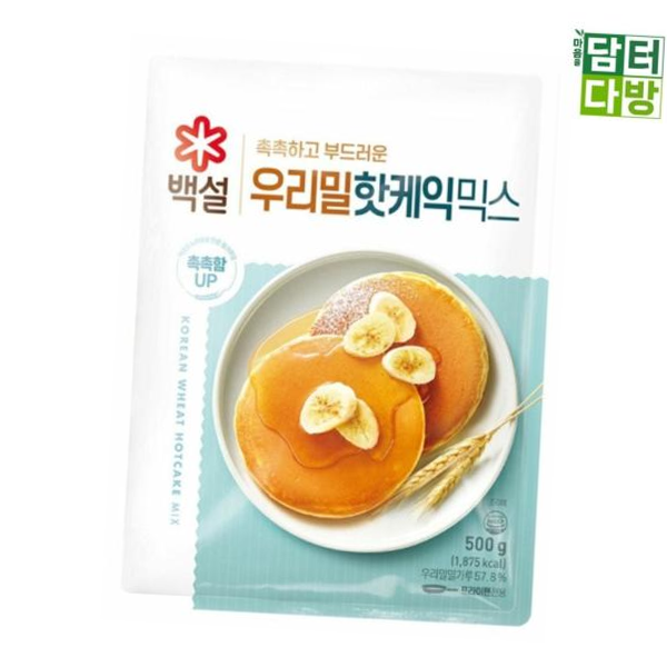 홈베이킹가루 백설 우리밀 핫케익믹스 500g 14,800원