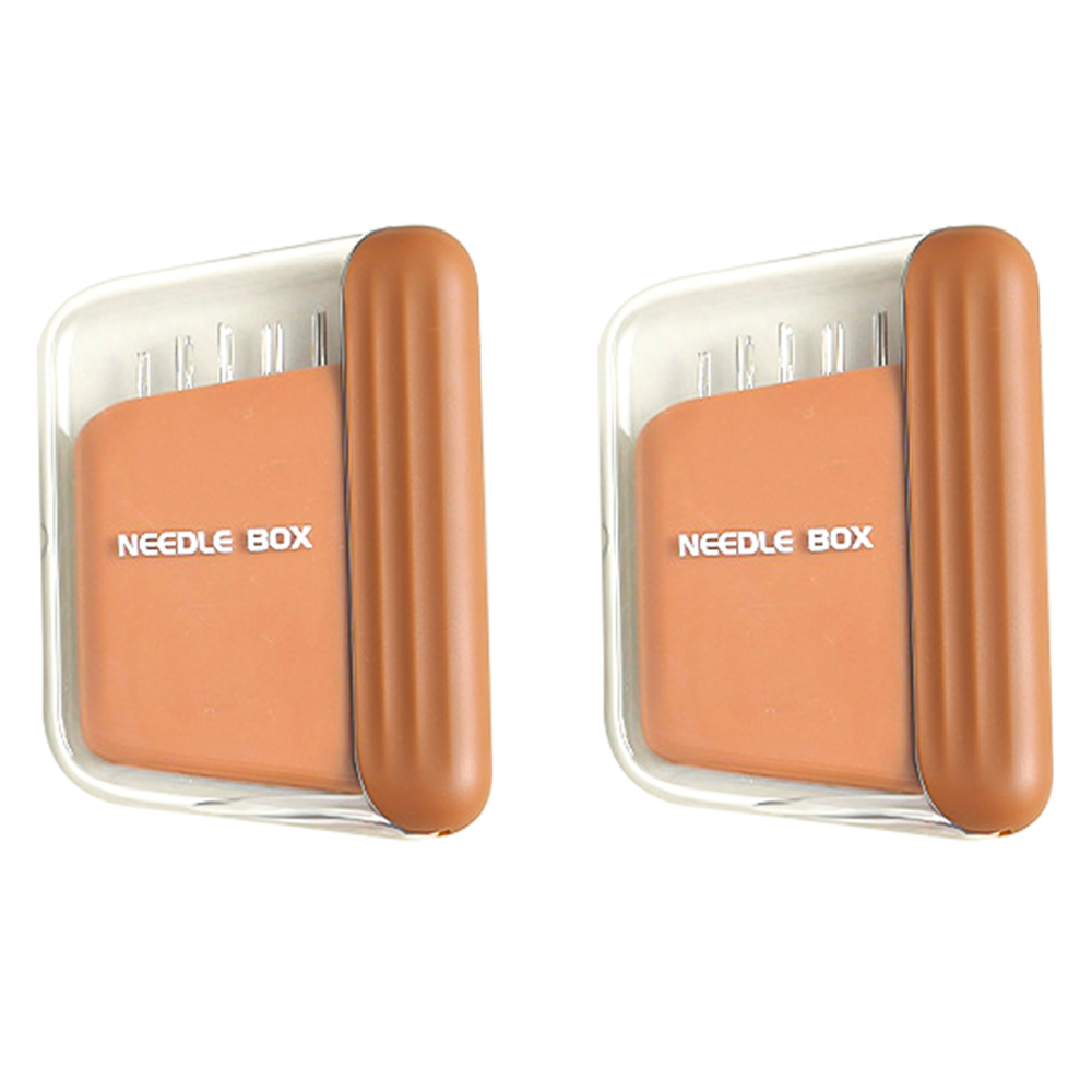코히모 휴대용 자석 바늘 케이스 + 바늘 5종 x 2p 세트, 2세트, 브라운 8,070원