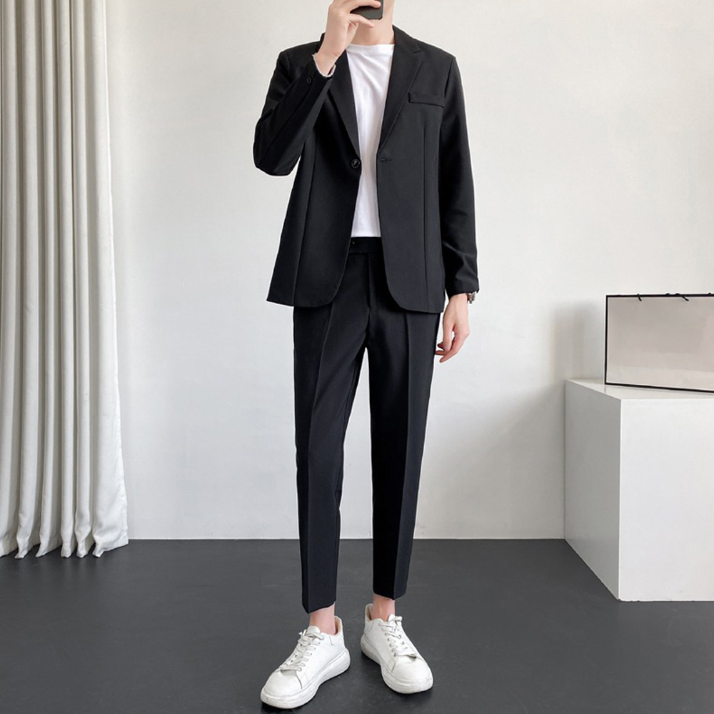 남성용 인피어스 비즈니스 캐주얼 수트 자켓 + 긴바지 세트 68,900원