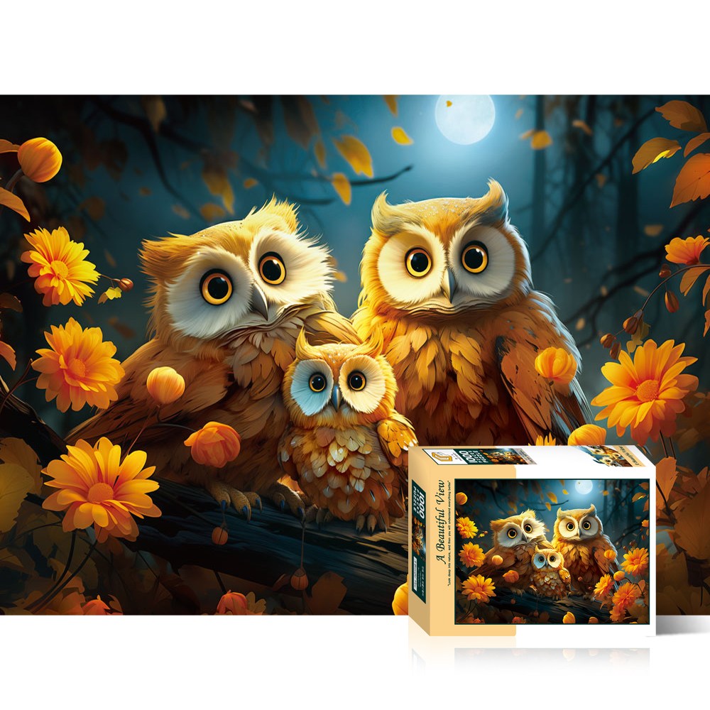 황금 부엉이 가족 1000피스직소퍼즐 토이앤퍼즐 TPD10-1030, 단품, 1000피스 22,800원