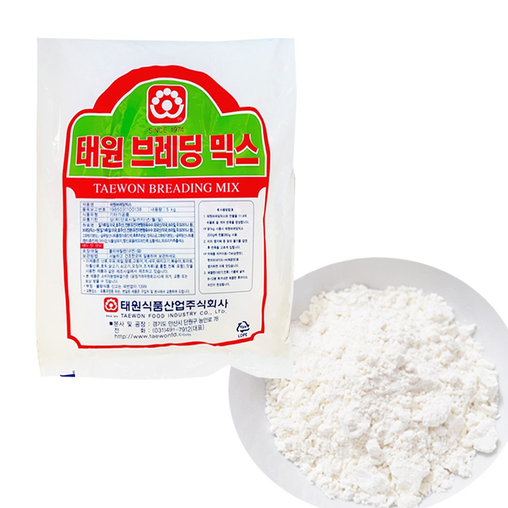 달디단마켓 태원 브레딩 믹스 5kg 치킨파우더 튀김가루 23,800원