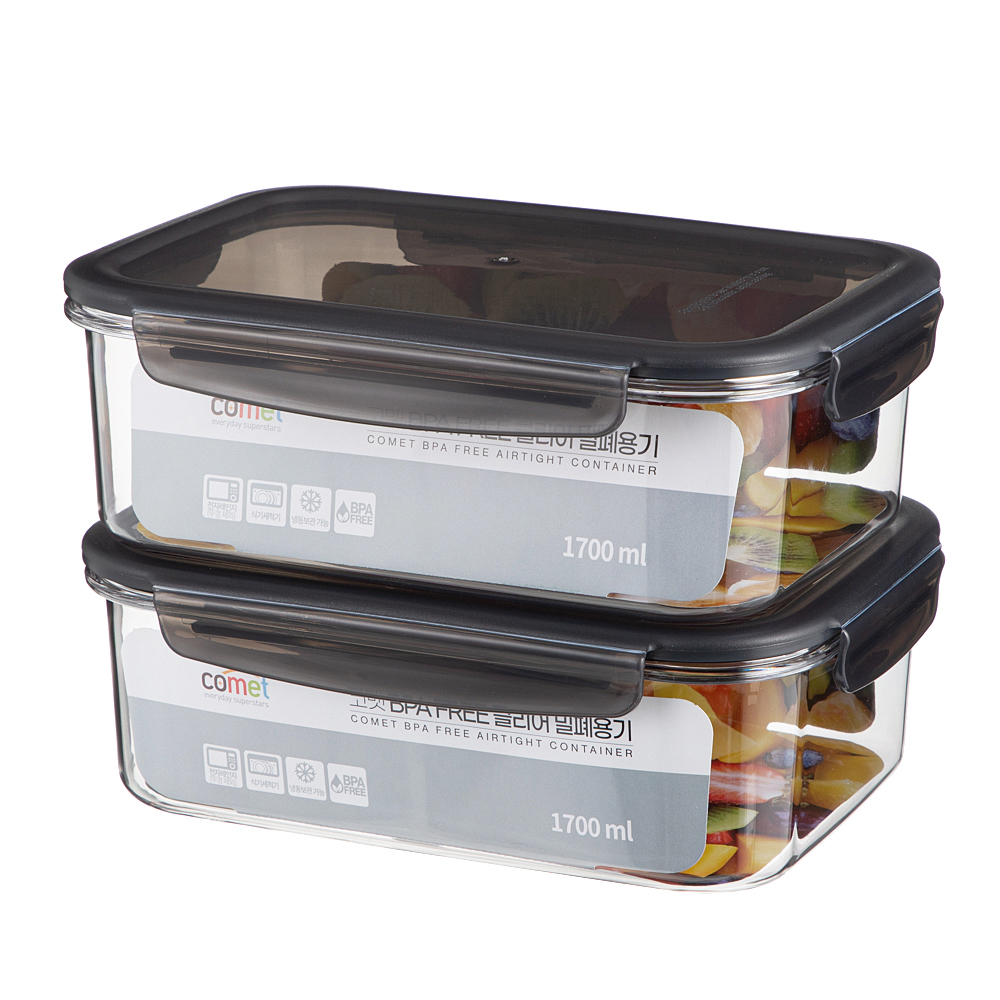 코멧 국내생산 BPA FREE 클리어 밀폐용기 11,260원
