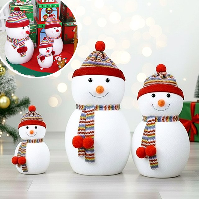 산타 할아버지 눈사람 인형 대 중 소 크리스마스 트리 오브제 오너먼트 포토존 카페 창문 19,800원