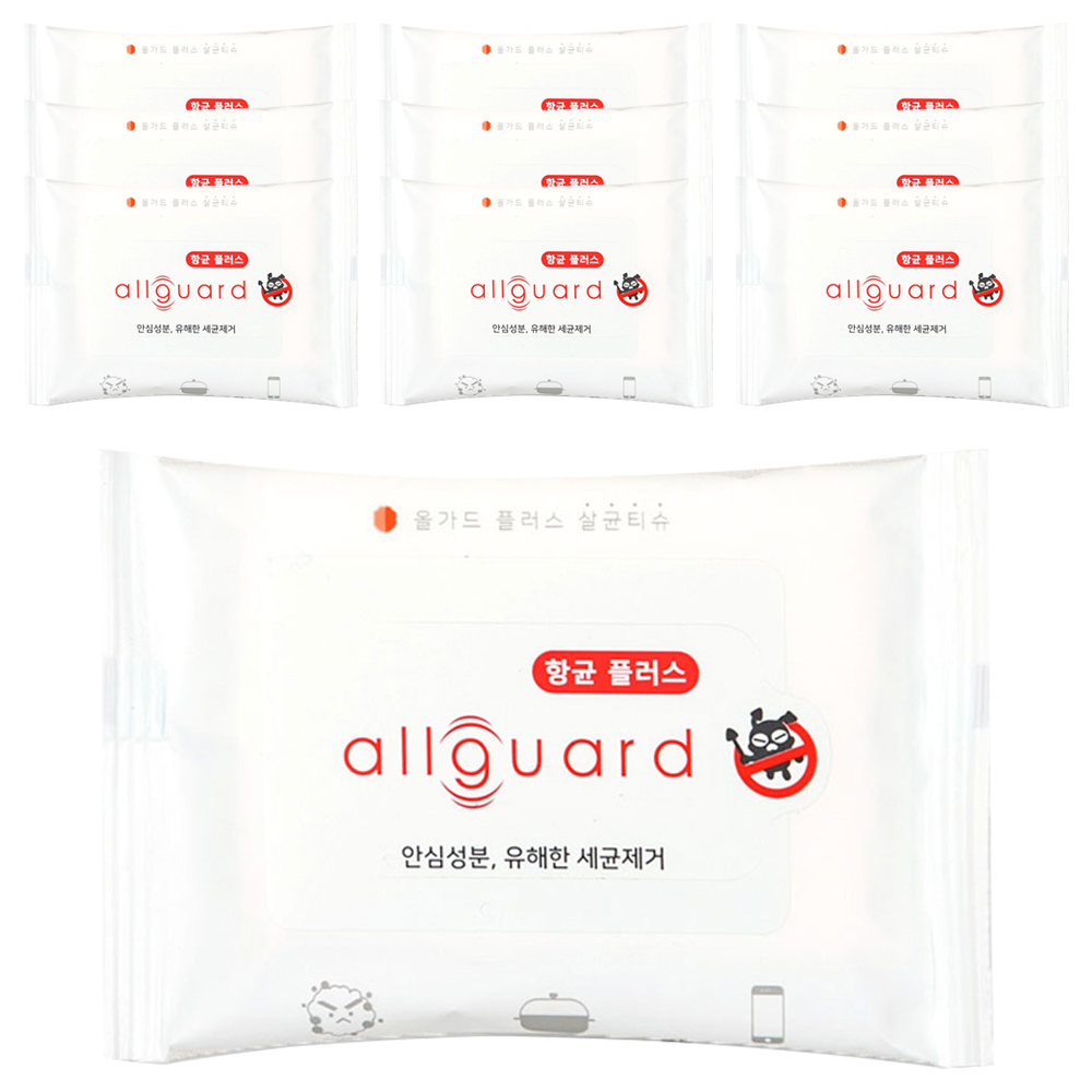 올가드 살균 소독 티슈 휴대형, 10매, 10개 9,900원