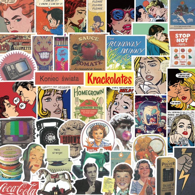 레트로 다꾸스티커 세트 vol 1 빈티지 감성 노트북 아이패드 힙한 다이어리 꾸미기 4,200원