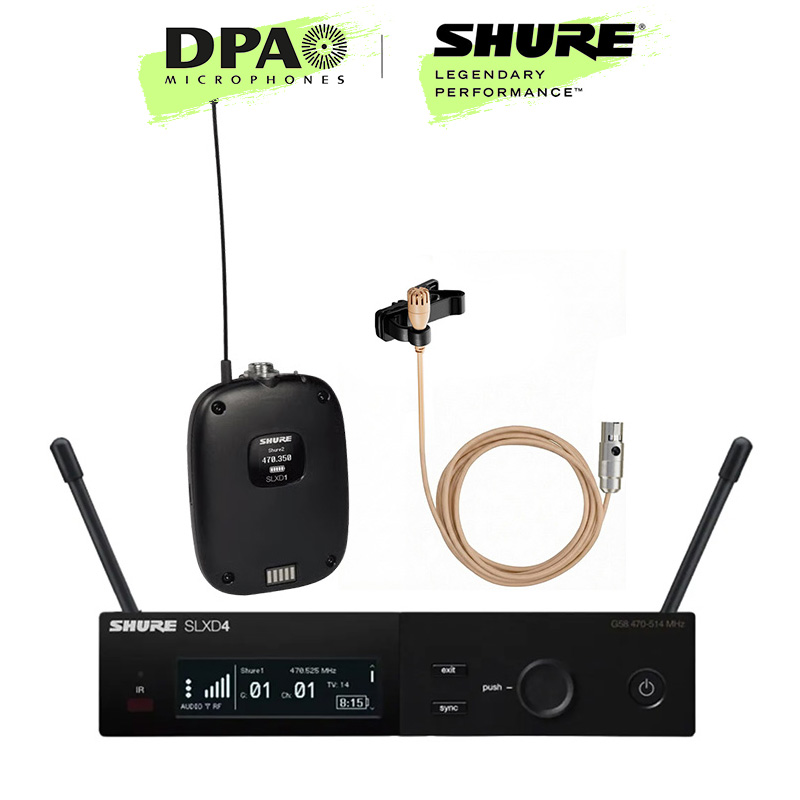 SHURE 슈어 무선마이크 SLXD14+DPA 2061 슈어 타입 라벨리에마이크 세트 1,627,000원