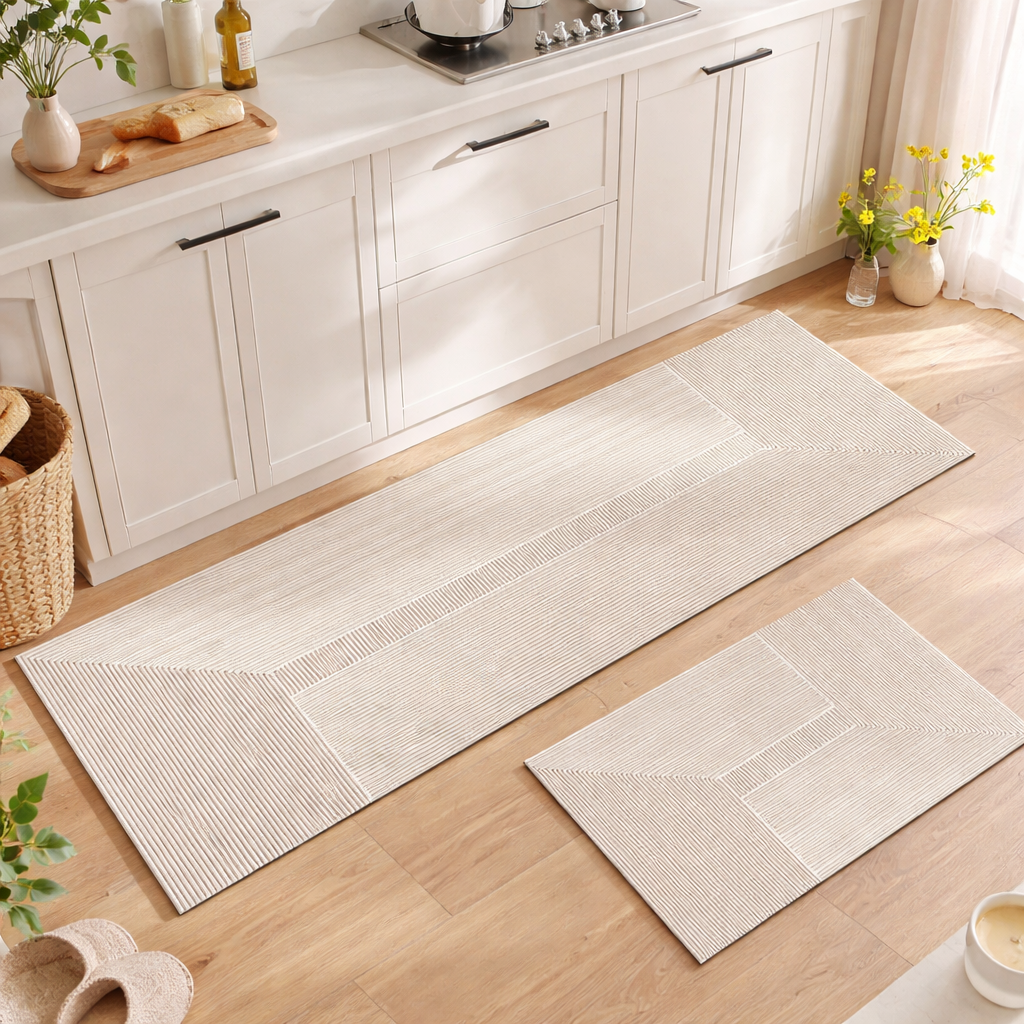 아엘루 3중 흡수 논슬립 빨아쓰는 규조토 발매트, 컨템포러리 스트라이프, 1세트 9,900원