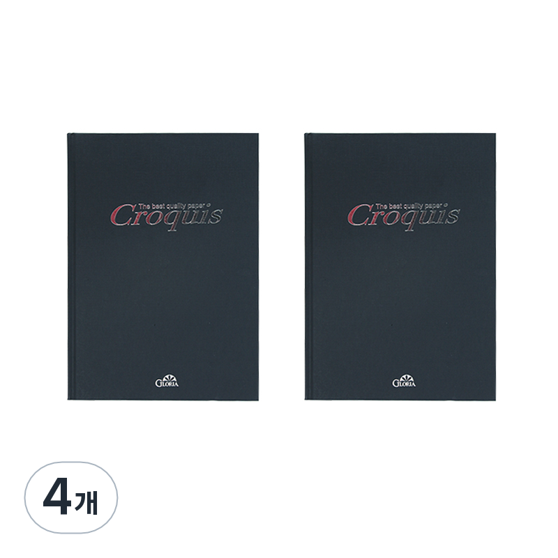 하드커버 크로키북 양장 흑색 105g, A4, 4개 36,800원