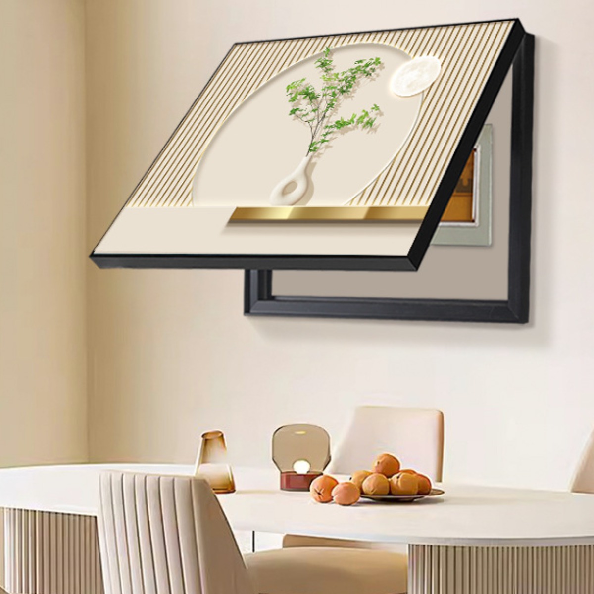 엘로 달항아리 액자 인터폰 두꺼비집 가리개 35,000원