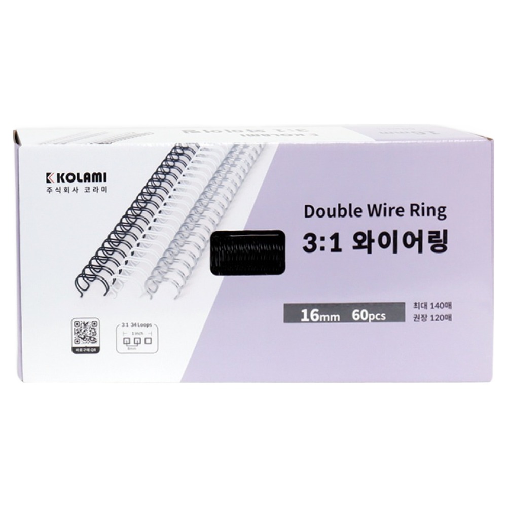 코라미 3:1 와이어링 60개입 12,400원