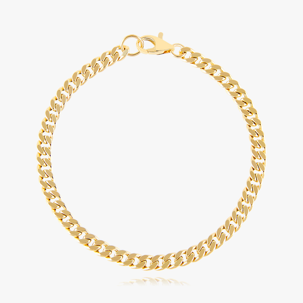 엘렌쥬얼리 14K 18K 할로우 면 체인 금 팔찌 753,000원