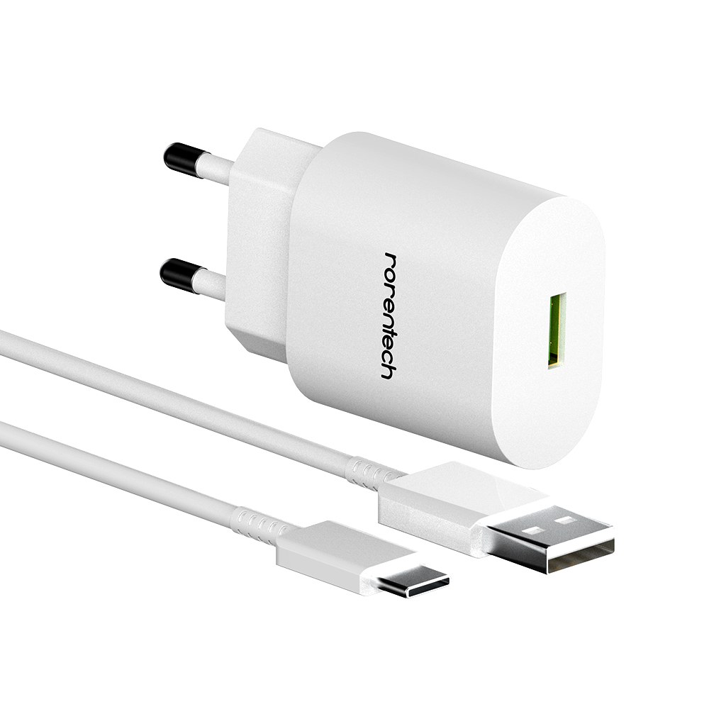 로랜텍 18W 고속충전기 + USB C타입 케이블 2.4m 세트 8,900원