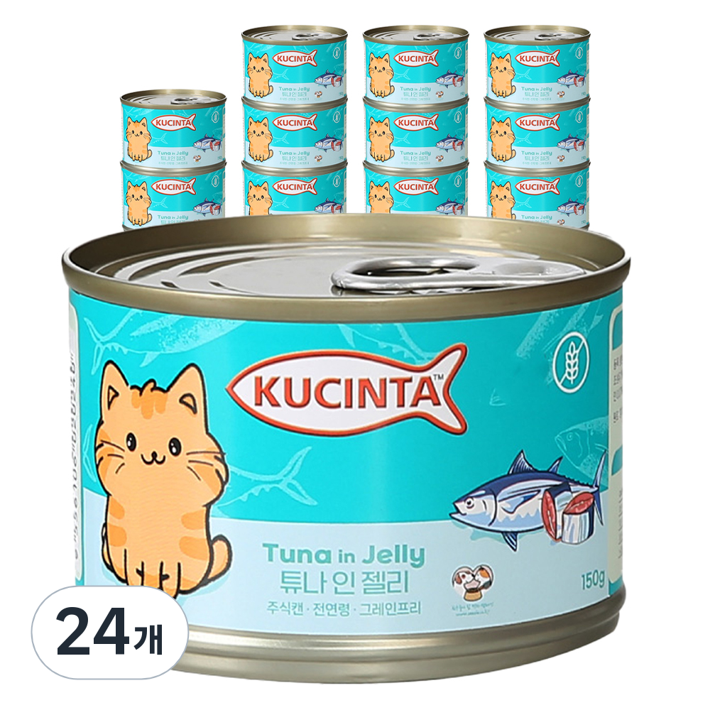 쿠친타 고양이 전연령용 주식캔 습식사료, 24개, 150g, 참치 28,000원