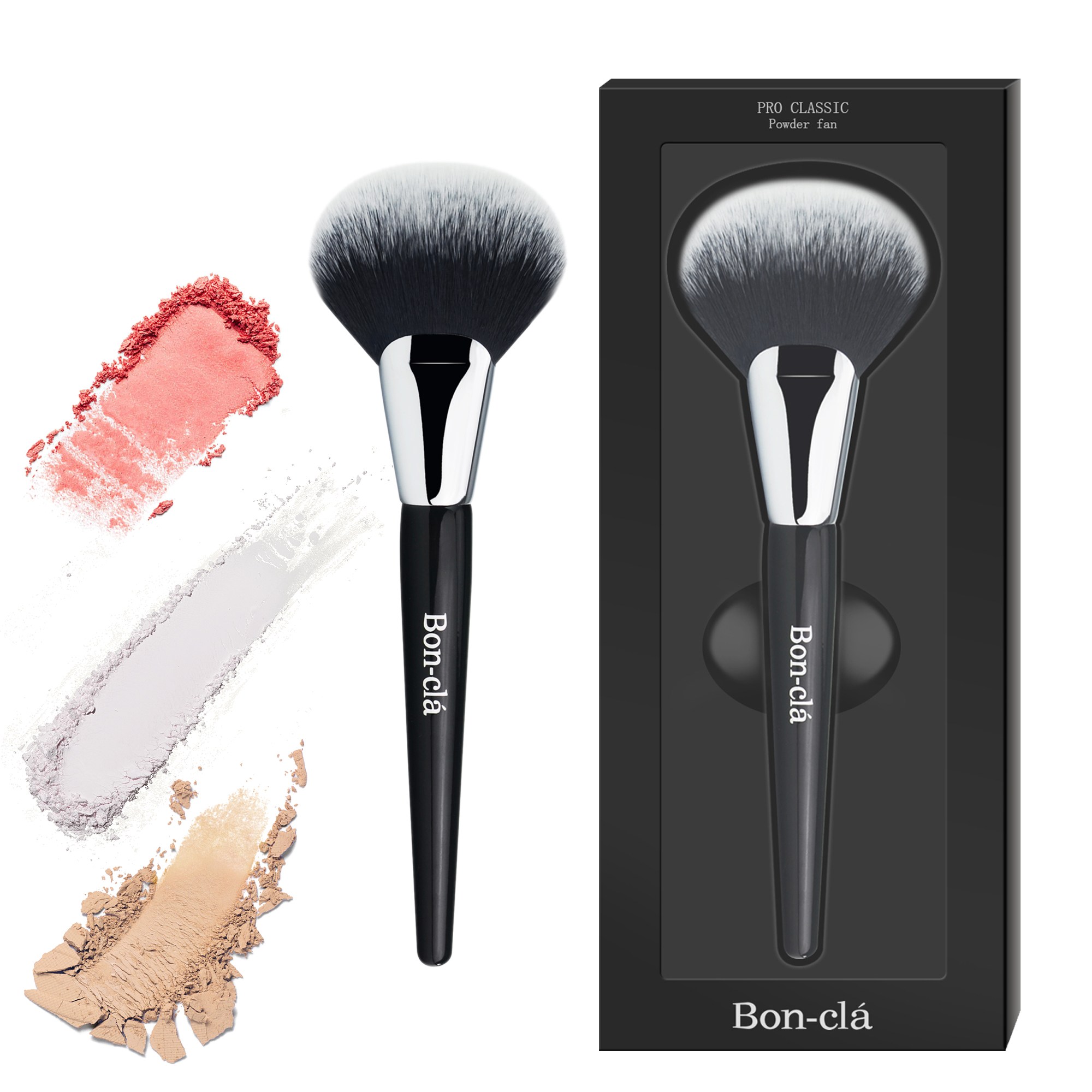 [봉클라] NO.3 파우더 팬 브러쉬, 1개, 유분기 컨트롤 13,770원