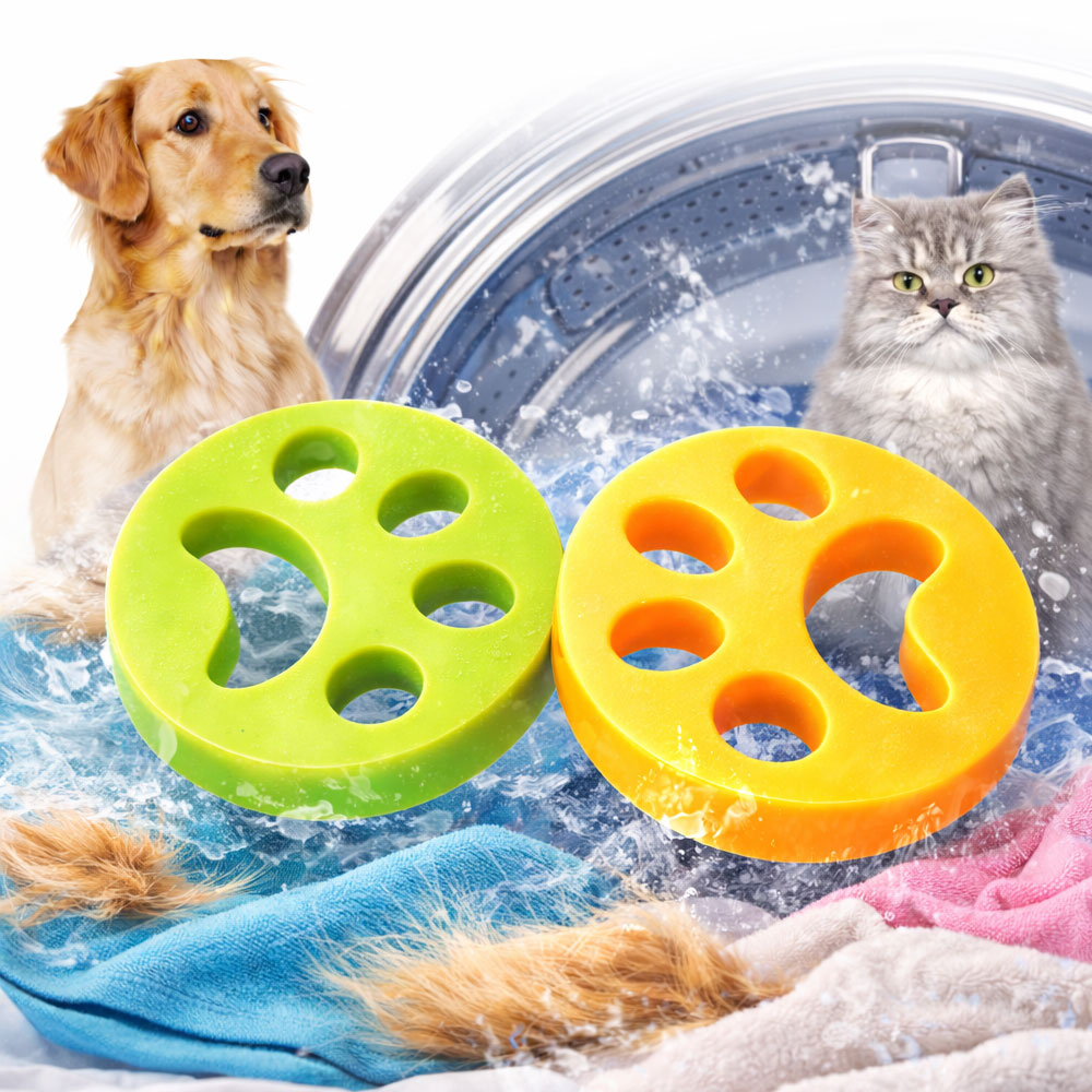 애완동물 털제거 세탁볼 1+1, 1개, 그린+옐로우 1세트(2개입) 6,900원