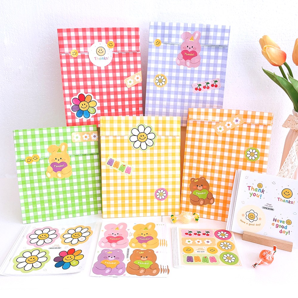 꼬모멜로소 구디백 선물 포장 종이봉투20p+스티커100p, 1개 10,870원