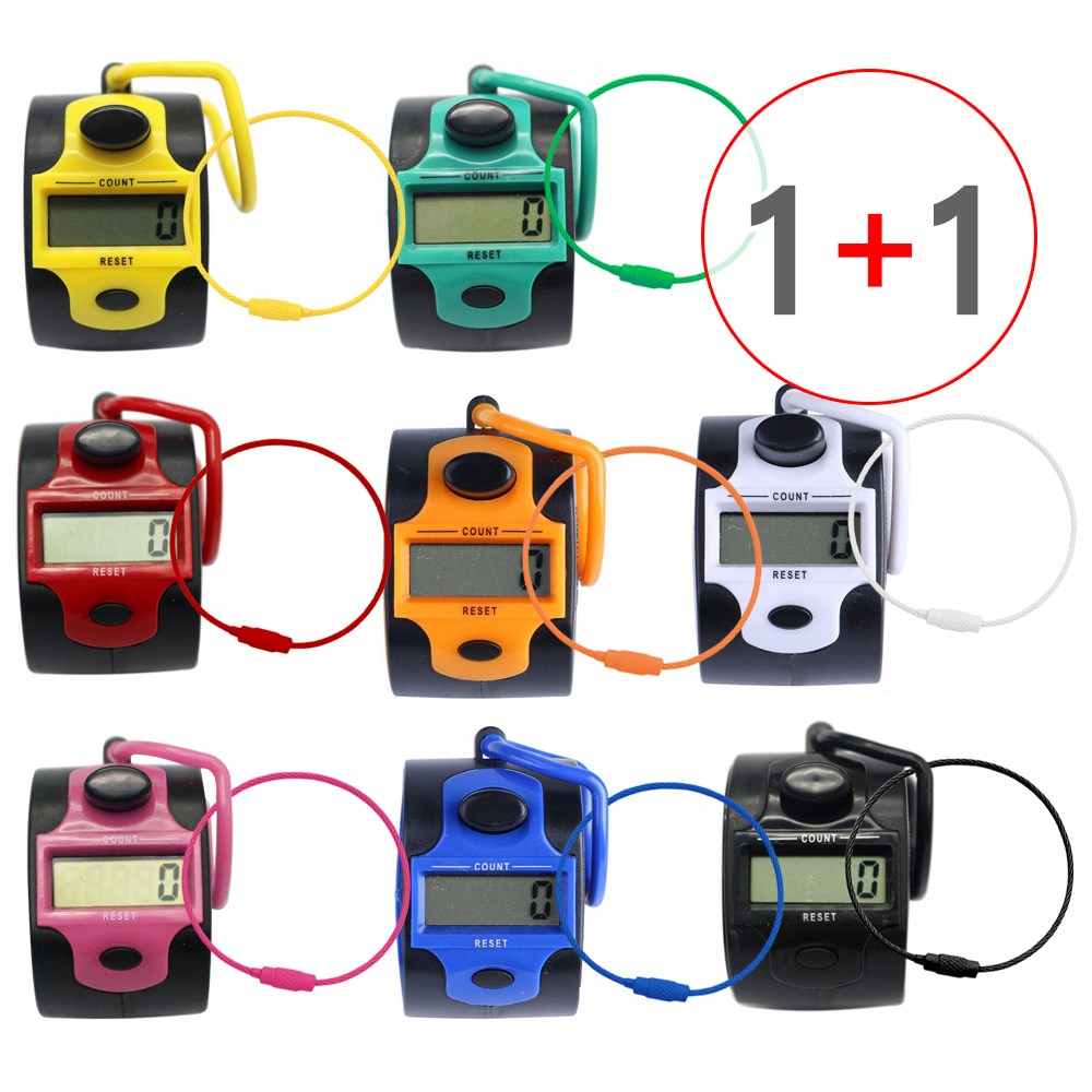 [2개 묶음] (디지탈 계수기 B타입 1P+1P) 디지털 계수기 +와이어링 수동 칼라 숫자 계수기 헬스 만보계 카운터기 11,900원