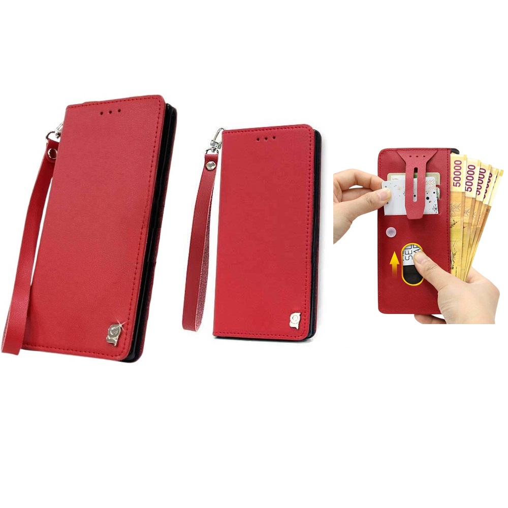 갤럭시 점프3 케이스 SM-M446K 천연 소가죽 케콥 (브드몽) (플립) 스트랩 줄 카드 지폐 수납 포켓 지갑 (뽁뽁이 덮개 장금장치 커버) 26,770원