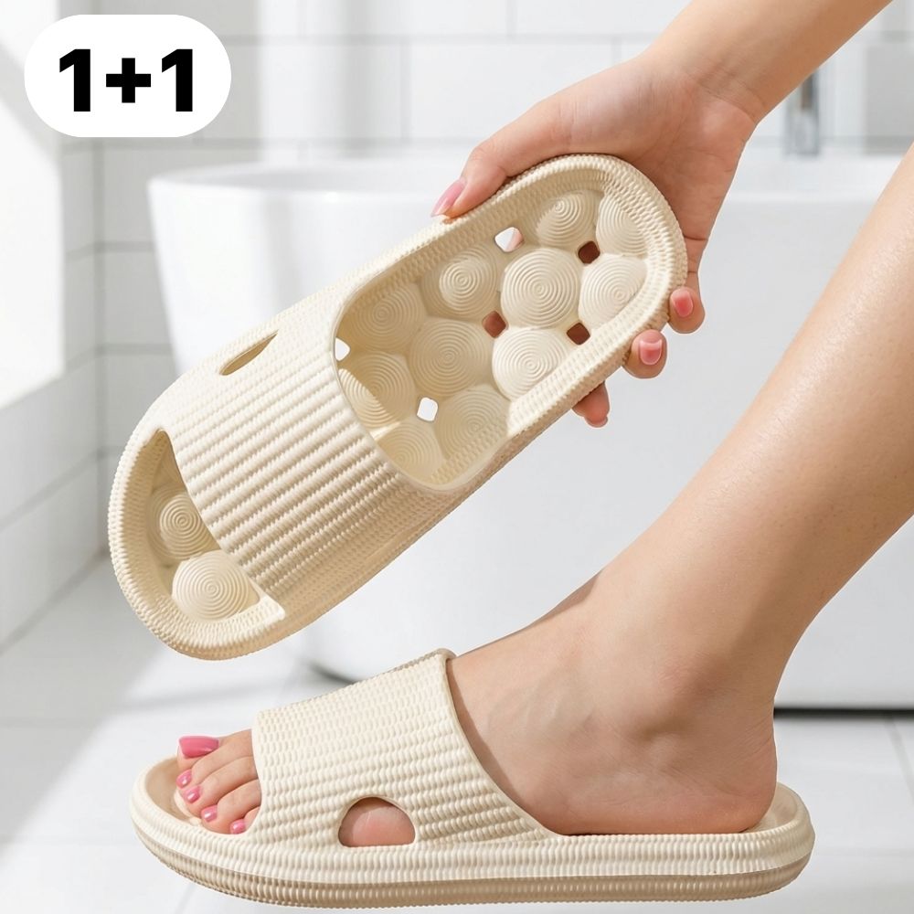 밀로뉴 물빠짐 가볍고 폭신한 욕실 슬리퍼 실내화, 2개, 화이트 15,600원