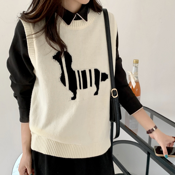 에리페 여성용 카쵸 니트 베스트, 현재가 18,800원