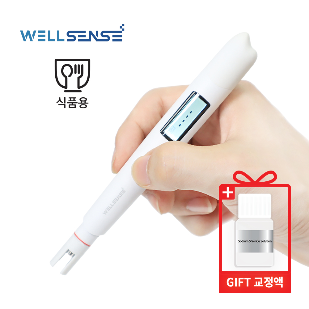 웰센스 충전식 디지털 염도계 하이솔트 HI-SALT 가정용 업소용 염도측정기 소변 염분계, 1개, 충전식 염도계 하이솔트 1000(10%) 74,000원