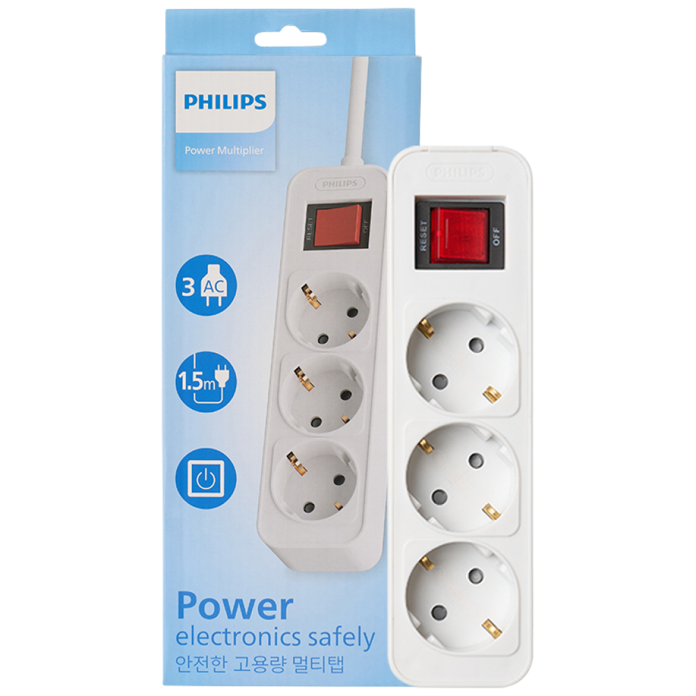 필립스 고용량멀티탭 4000W 워크탭 과부하차단 18,810원
