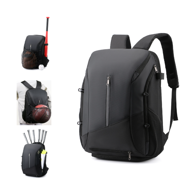 포스텝 신발수납 스포츠 방수 백팩 야구 축구 농구 배드민턴 탁구 테니스 운동 가방, 1개, 블랙 37,500원