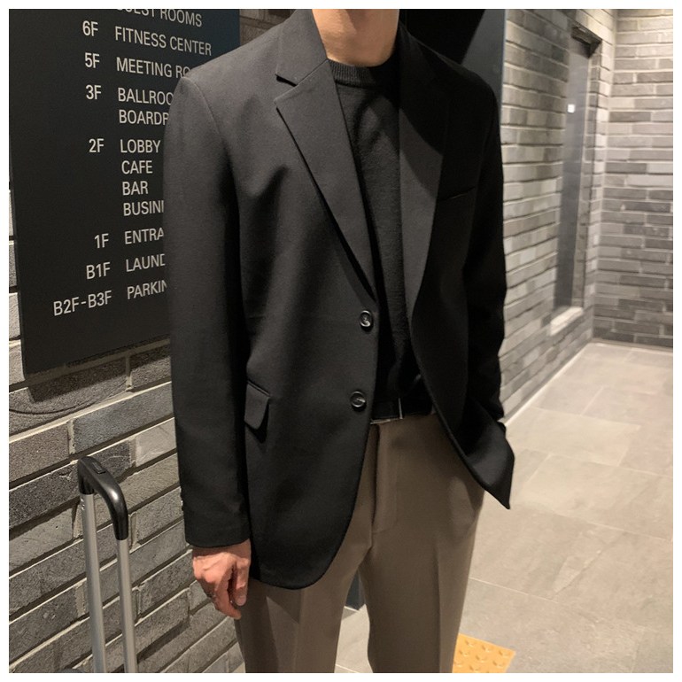 Wiseha 남성 트렌드 데일리 정장 캐주얼정장 스탠다드 싱글 빅사이즈 자켓 M-5XL 27,900원