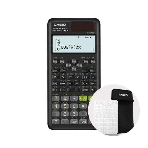 카시오 공학용 계산기 FX-991ES PLUS 2+계산기 파우치+전용 키스킨 세트, 블랙+파우치+키스킨 48,000원