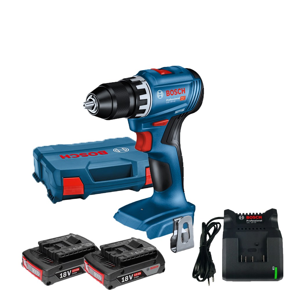 보쉬 GSR18V-45 충전드릴 드라이버 2.0Ah 배터리2개 세트 GSR18V-21후속 227,900원