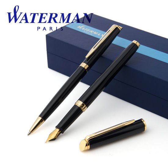 [무료각인]워터맨 뉴헤미스피어 락카블랙 만년필 볼펜 세트/ F촉 357,000원