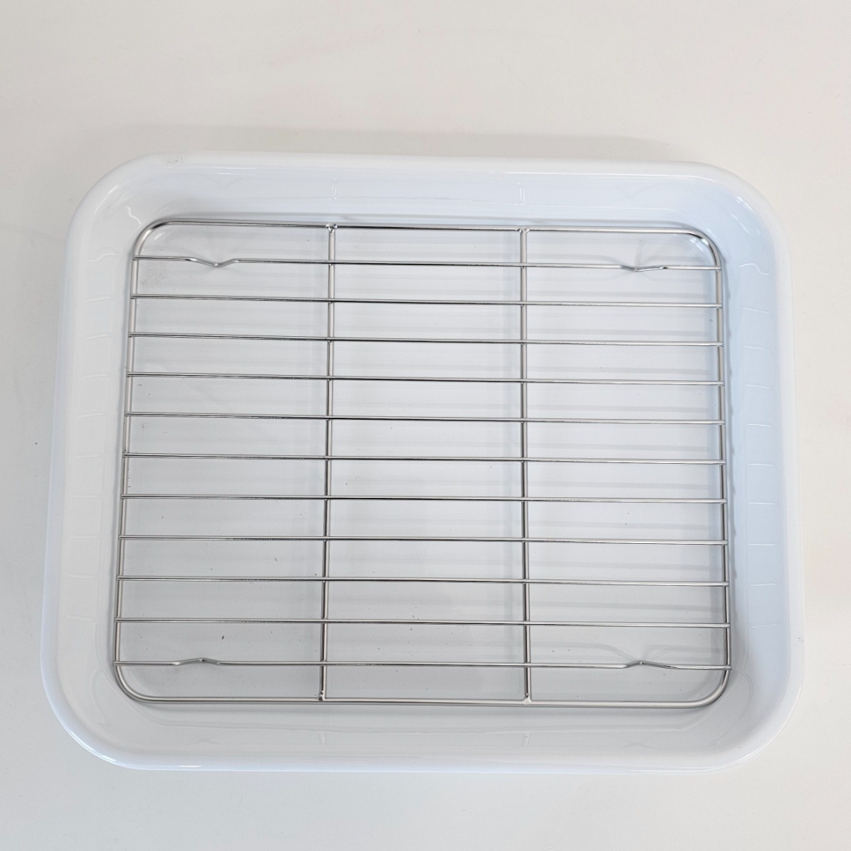 국산 이엔텍 법랑 트레이 발뮤다 트레이 오븐 트레이 법랑밧드, 화이트, 1개 29,000원