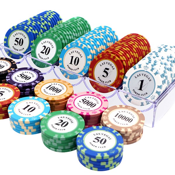 후니겜블 국제규격  라스베가스  데칼크레이 14g 포커칩 100p 아크릴케이스 18,000원