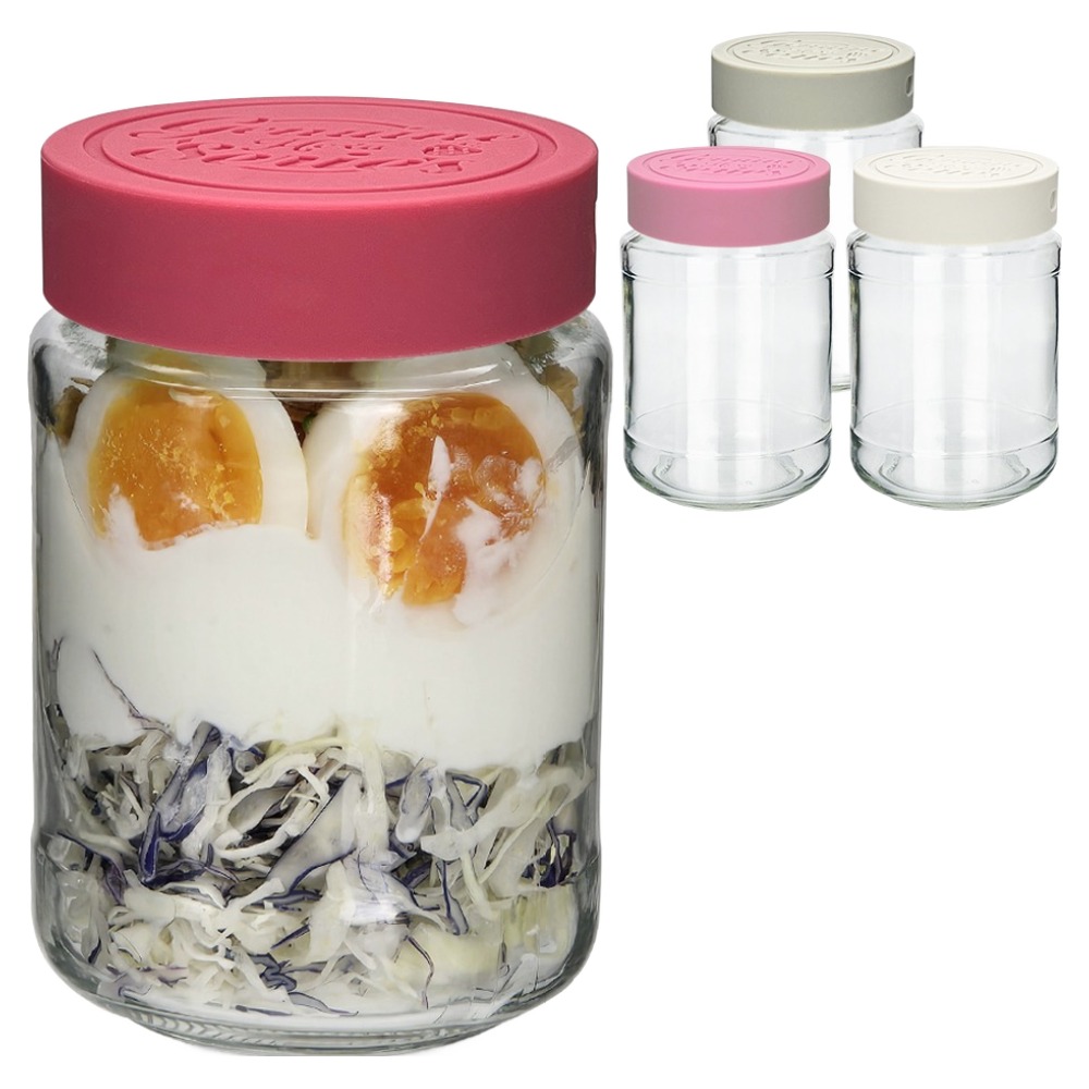 미르코리아 헥사 제뉴엔 실리콘뚜껑 샐러드 밀프랩 유리병 480ml 4종 세트 MK490 B타입 10,520원