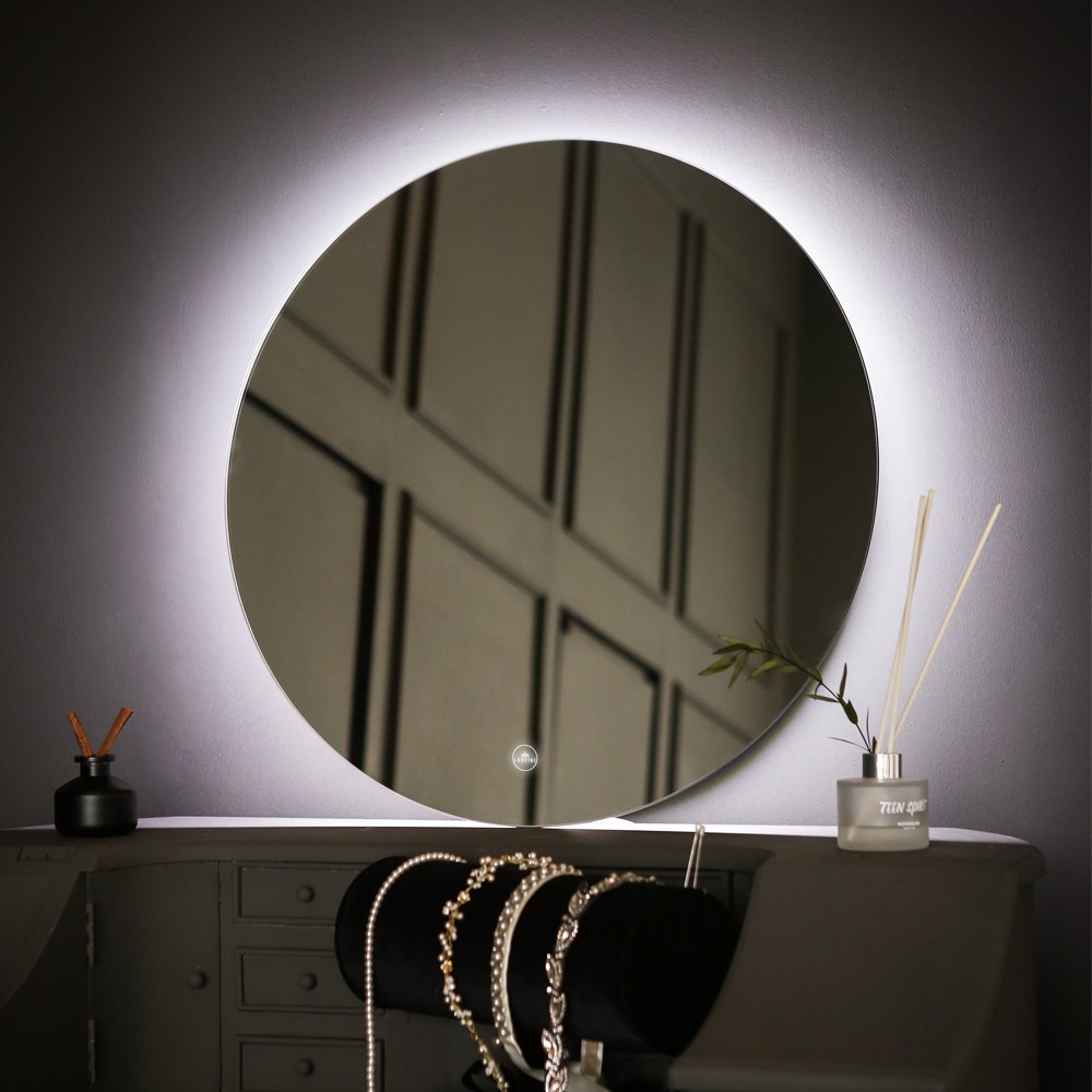 라헨느 프리미엄 LED 원형 조명거울 간접조명 인테리어 욕실 화장실 카페 미용실 벽거울 600 139,000원