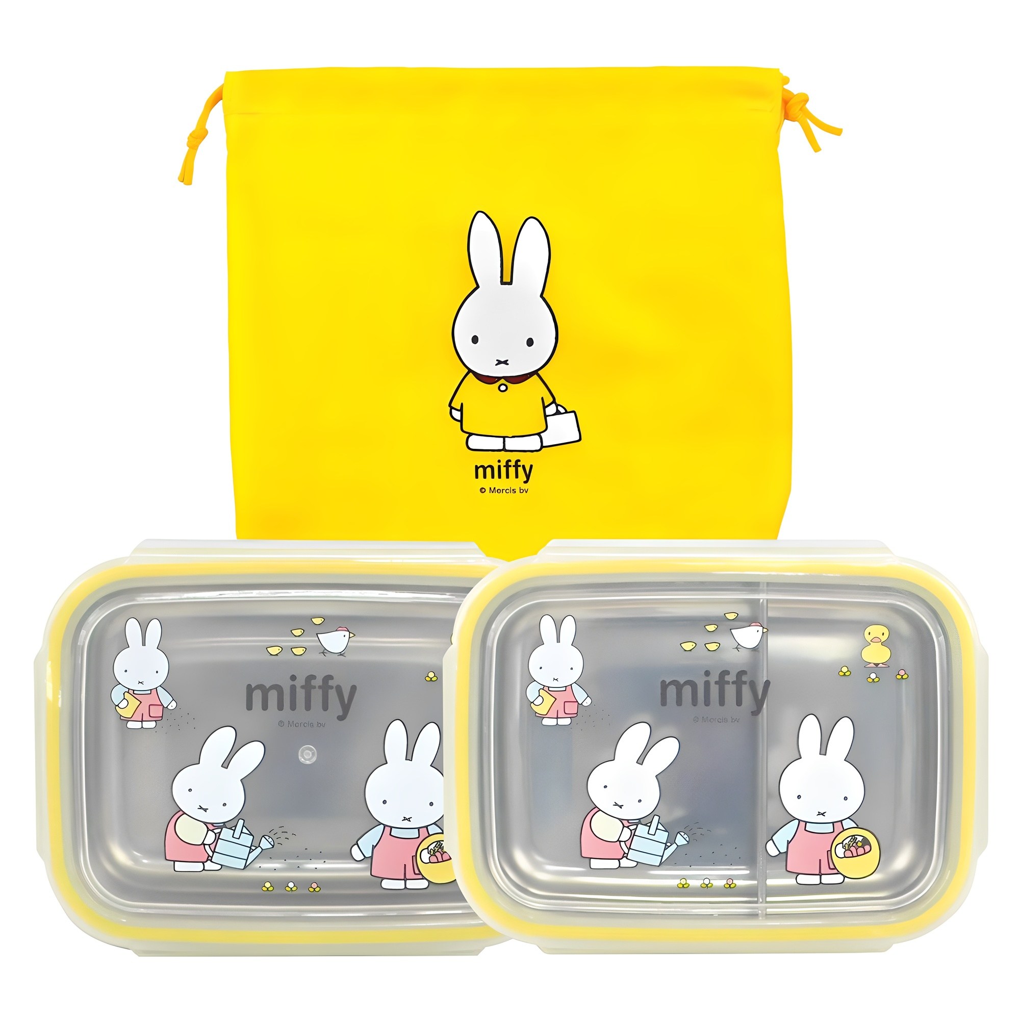 미피 아동용 스텐 사각 2단 가방 도시락 세트 17,330원