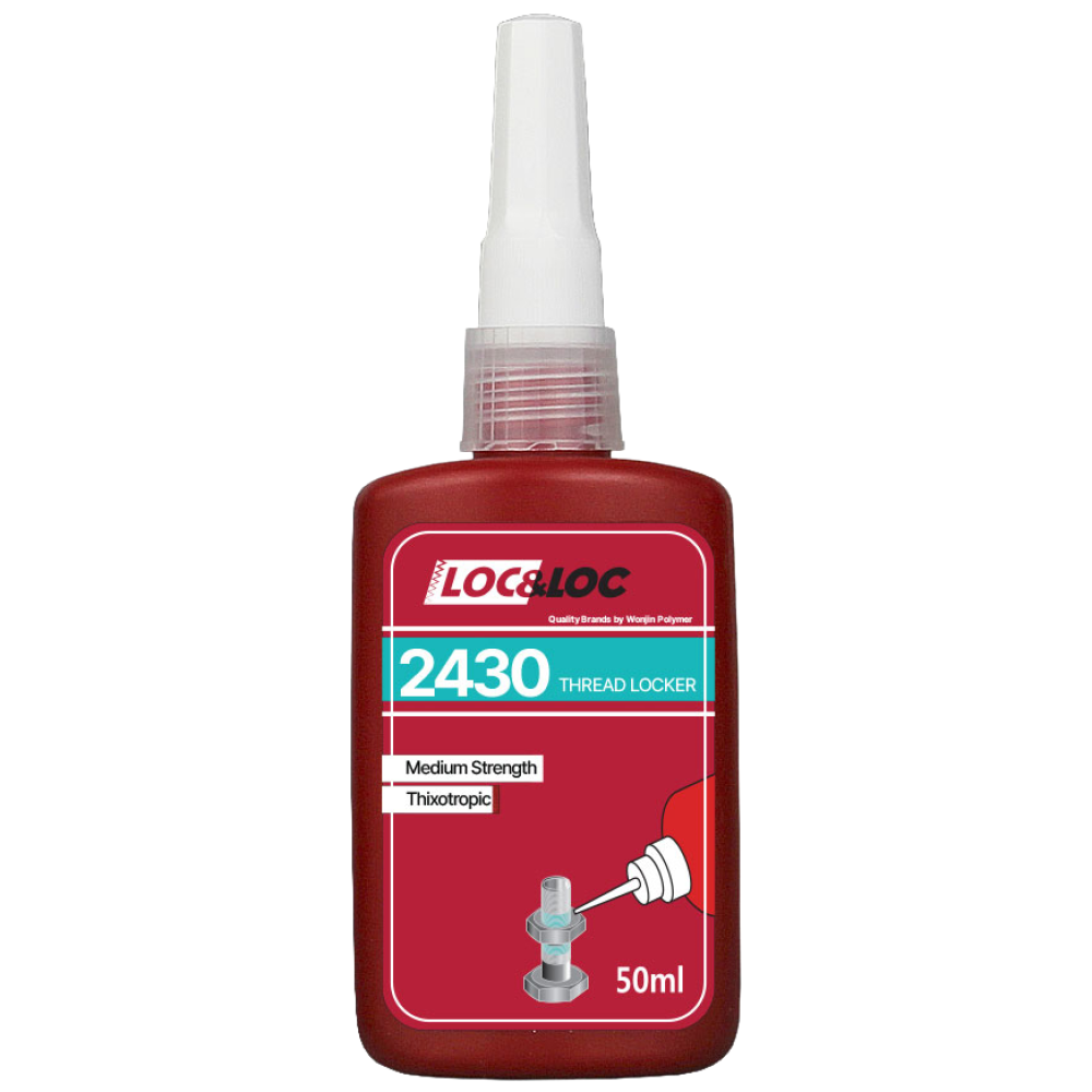 LOCK&LOC 2430 (50ml) 나사고정제 나사풀림방지제 접착제 본드 산업용 중강도 칙소성 풀림방지 볼트 너트 나사 8,900원