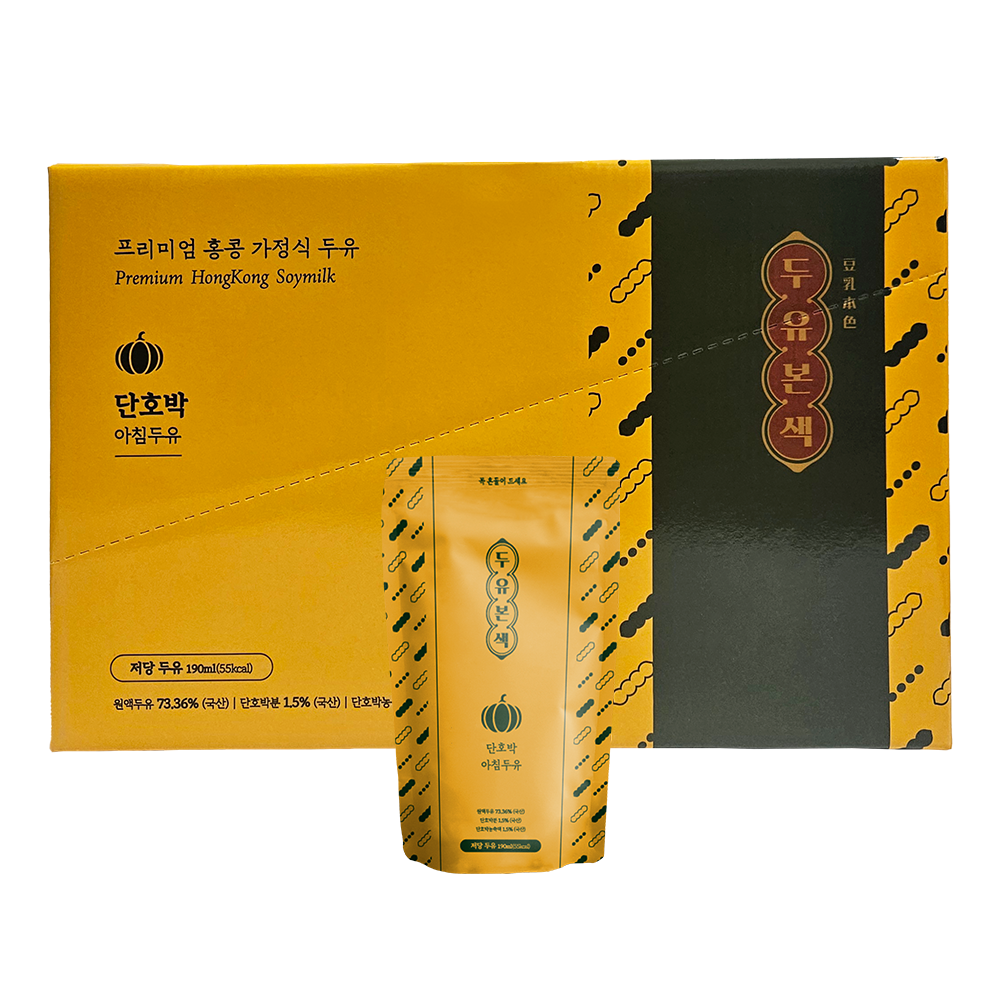 두유본색 식사대용 국산콩 무가당 단호박 두유, 10개, 190ml 25,000원