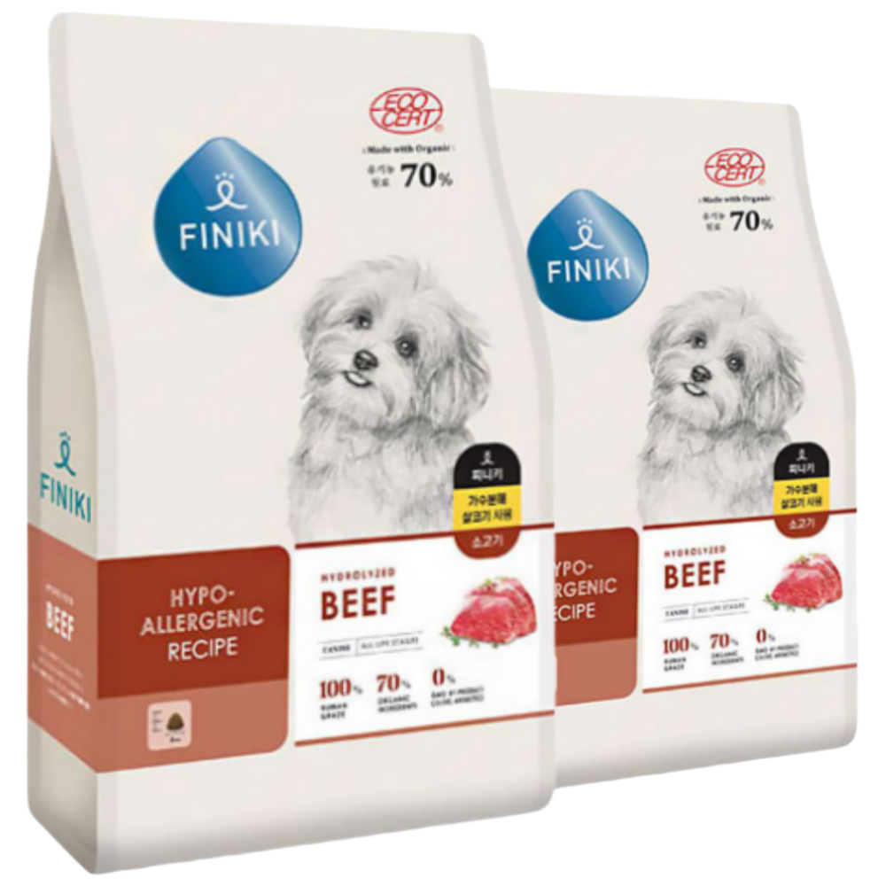 피니키 강아지 유기농사료 가수분해 2.5kg 소고기, 2.5kg, 2개 50,000원
